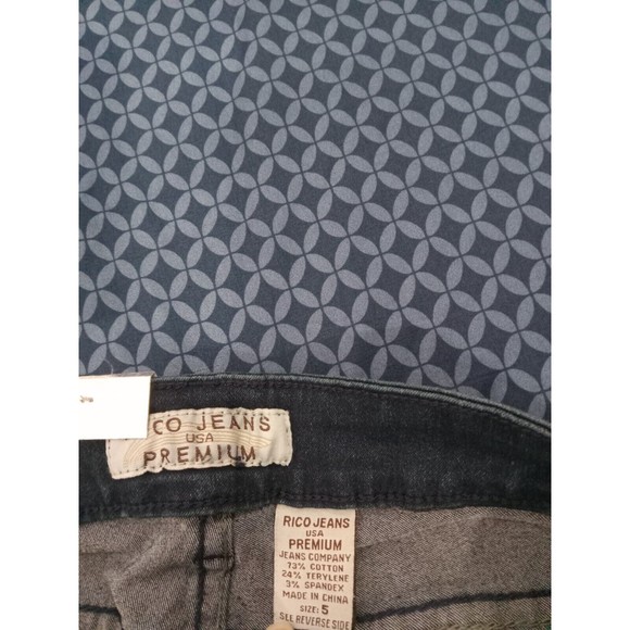 R JEANS DENIM DARK BLUE, STRETCH,H5 RC8SN SIZE 5, WAIST 29in , - Picture 7 of 7